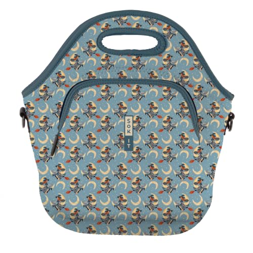 LunchTote Zippered Bag Insulated Neoprene Caddy (Witching Hour / X-Large 6.5 Quart Lunch Tote)