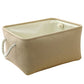 Decorative Basket Rectangular Small Storage Basket Fabric Storage Bin Organizer Basket with Handles for Clothes Storage