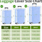 3PCS Suitcase Covers Full Clear Luggage Cover Protector