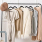 Premium Velvet Hangers 30 Pack Ultra Thin Non Slip Adult Felt Space Saving Suit Hanger for Closet Heavy Duty Coat Pants Jackets Dress Hangers 360° Swivel Hook Hold Upto 10 lbs Black (30 Count)