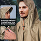 Hooded Rain Poncho for Adult Waterproof Lightweight Raincoat