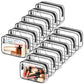 12 Pcs Clear Toiletry Bag PVC Waterproof Zippered PVC Cosmetic Makeup Carry Pouch TSA Approved Toiletry Bag for Travel Clear Organizer Storage Bags (12 Count)