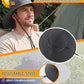 UPF50+ Mens Sun Hat Wide Brim Fishing Hat Large Brim Sun Protection Gardening Beach Bucket Hat for Men Women Dark Grey