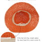 Womens Crochet Straw Sun Hat Foldable Floppy Wide Brim Beach Hat for Summer