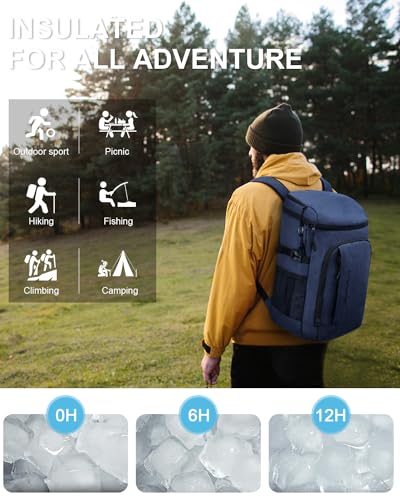 Cooler Backpack Insulated Leak Proof for Women Men Soft Cooler Bag (36 Count)