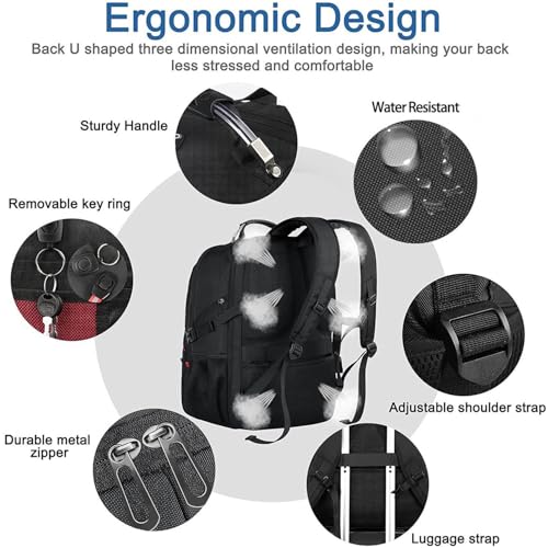 52L Extra Large Travel Backpack for Men&Women