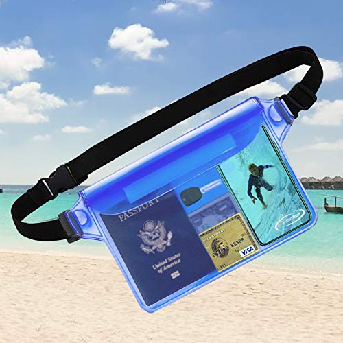 Waterproof Crossbody Belt Bag for Women Men (2 Count)