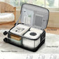 24 Inch Top Opening Checked Luggage with Cup Holder and USB Ports
