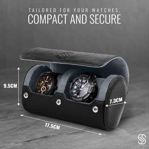 2 Watch Travel Case for Men
