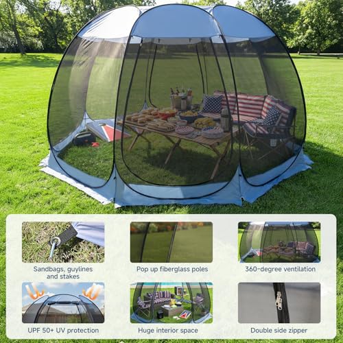 12'x12' Pop Up Screen House Tent