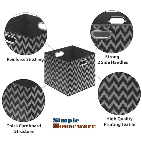 13 Inch Foldable Cube Storage Bins with Handles (3 Count)