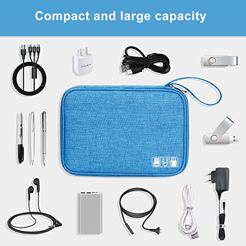 Travel Electronics Organizer Portable Cable Organizer Bag for Storage Electronic Accessories Case for Cord