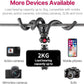ULANZI FT-01 Phone Tripod with Holder, Mini Camera Flexible Tripod Stand with Cold Shoe Mount, 1/4'' Screw for Magic Arm, Universal for iPhone 16 15 Pro Max XS Max X 8 Samsung Canon Nikon Sony Cameras