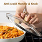 11inch Ceramic Nonstick Frying Pan Paella Pan with Lid