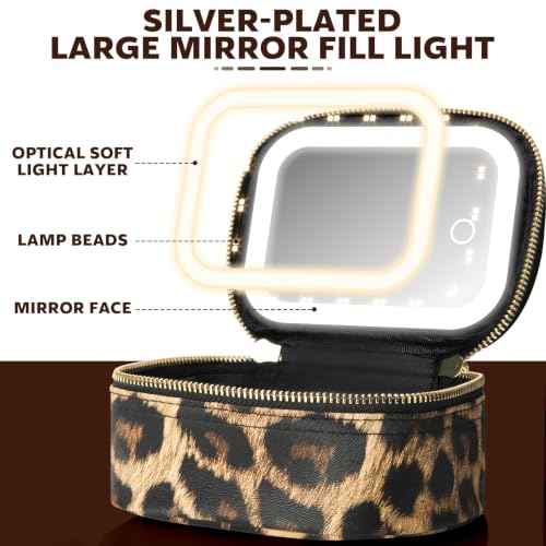 Mini Makeup Bag with Led Mirror