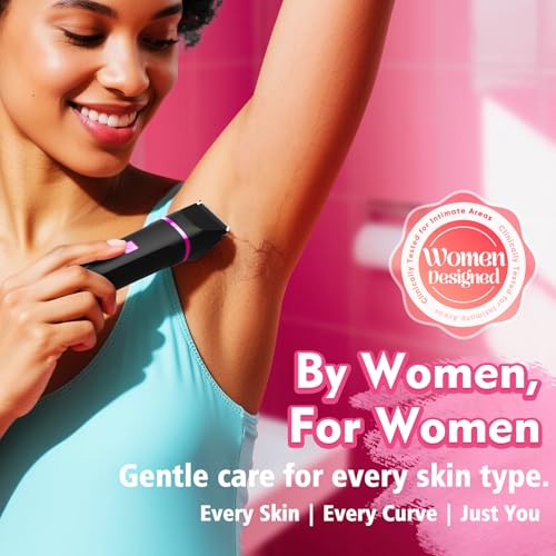 3-in-1 Bikini Trimmer for Women, Razors for Shaving, Body Shaver