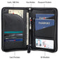 Polare Leather Passport Holder Travel Document Organizer Ticket Holder Case