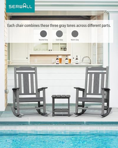 Oversized Outdoor Rocking Chairs Set of 2 (2 Count)
