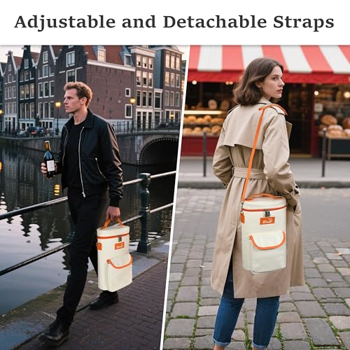 2 Bottle Wine Cooler Tote Carrier