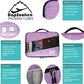 5 Set Packing Cubes for Travel Large Suitcase Luggage Organizer Bags Travel Accessories Vacation 4 Cubes 1 Laundry Pouch Bag (5 Count)