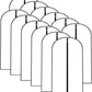 Garment Bags for Hanging Clothes 12 PCS Transparent Waterproof Dustproof Storage for Wardrobe Storage Suit Covers for Closet Clear Reuse Full Zipper for Costumes Suits Coats 24''x48''