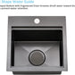 15 Inch Black Bar Sink Drop In Workstation-Bokaiya 15x15 Drop In Bar Sink Small Kitchen Outdoor Rv Sink 16 Gauge Black Stainless Steel Single Bowl Kitchen Sinks with Cutting Board