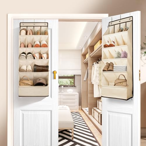 1 Pack Over the Door Shoe Organizers