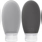 Silicone Travel Bottles for Toiletries TSA Approved Travel Size Containers Set 4 Pack Portable Leak Proof Refillable Cosmetic Squeeze Bottles Shampoo Hair Conditioner Body Lotion Bath Shower Gel