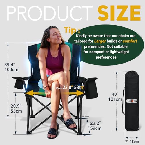 Oversized Camping Chair for Adults