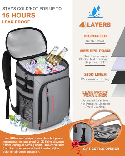 Cooler Backpack Insulated Leak Proof for Women Men Soft Cooler Bag