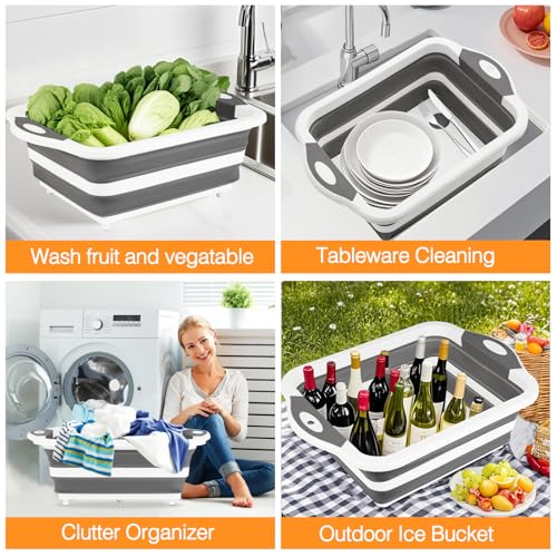 Collapsible BBQ Prep Tub