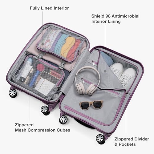 Pagosa Hardshell Expandable Luggage with Spinner Wheels