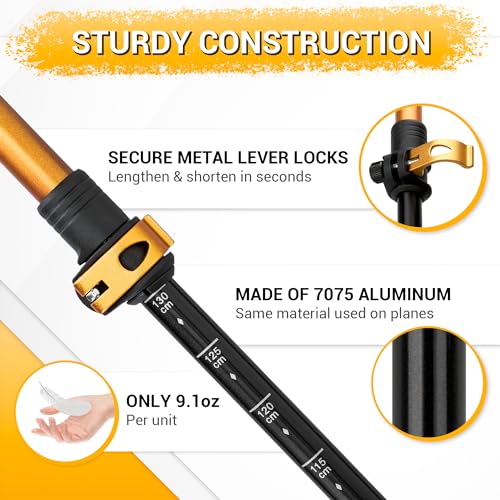 Durable 7075 Aluminum Trekking Poles (2 Count)