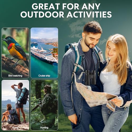 12x50 Binoculars for Adults High Powered for Bird Watching Hunting
