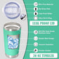 20oz Tumbler Insulated Coffee Tumblers with Lid StainlessSteel LightBlue 8P (8 Count)