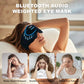 Weighted Eye Masks Bluetooth Sleep Mask Headphones Silk Wireless Bluetooth Headband for Side Sleepers Blackout for Airplane Travel Men Women Black