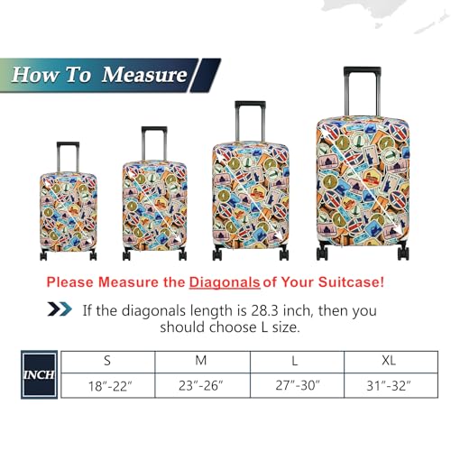 Travel Luggage Cover Suitcase Protector Fits 27