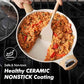12.5inch Ceramic Nonstick Frying Pan Paella Pan with Lid