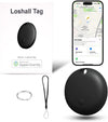 Air Tracker Tag, Smart Tracker Item Finders Compatible with Apple Find My, Bluetooth Smart Air Tag Key Finder Item Locator Worldwide Tracking for Pet Wallet Backpack Luggage, Black (iOS Only)