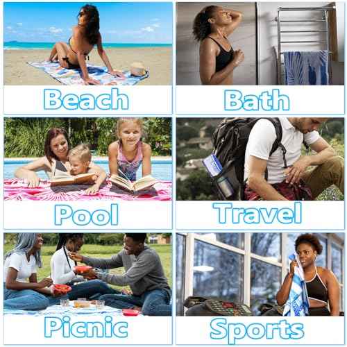 Microfiber Beach Towel (6 Count)