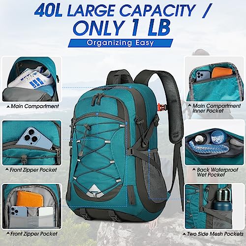 Hiking Backpack 40L Packable Lightweight Camping Daypack Men Women