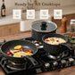 15Pcs Pots and Pans Set Non Stick