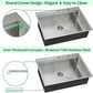 Kitchen Sink 30 x 22 x 10 Drop in Kitchen Sink 16 Gauge Stainless Steel Kitchen Sinks Single Bowl Workstation Sink with Cutting Board