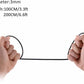 100CM/3.3ft 3mm Outdoor Travel Security Cable Lock,Braided Steel Coated Safety Cable Luggage Lock,Safety Cable Wire Rope Double Loop Lightweight GOMRQING (2 Pack)