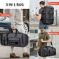 Duffle Bag for Men 3 in 1 Convertible 40L Nylon Gym Travel Backpack