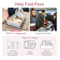 17 Inch Laptop Backpack for Travel Water Resistant College Backpack for Women Laptop Bag with USB Charging Port and Clear Toiletry Bag