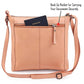 Leather Crossbody Bags for Women Small Genuine Nappa Purse Multi