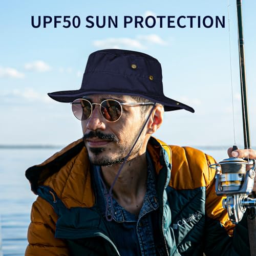 Sun Hats for Men Women Safari Hat Foldable Fishing Hat UPF 50+ Bucket Hat