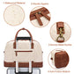 Weekender Bag for Women Canvas Overnight Bag Large Travel Tote Bag Carry on Shoulder Duffle Bag With Shoe Compartment