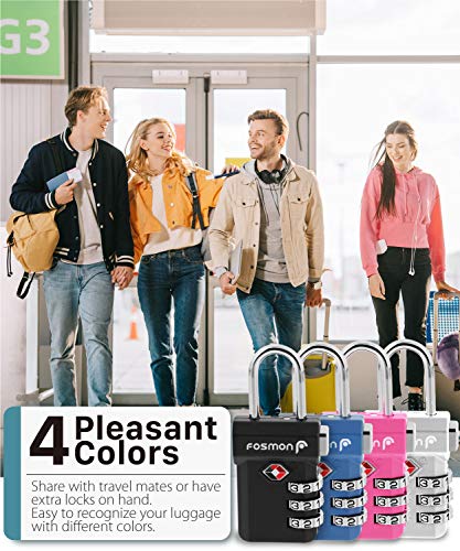 TSA Accepted Luggage Locks (4 Count)